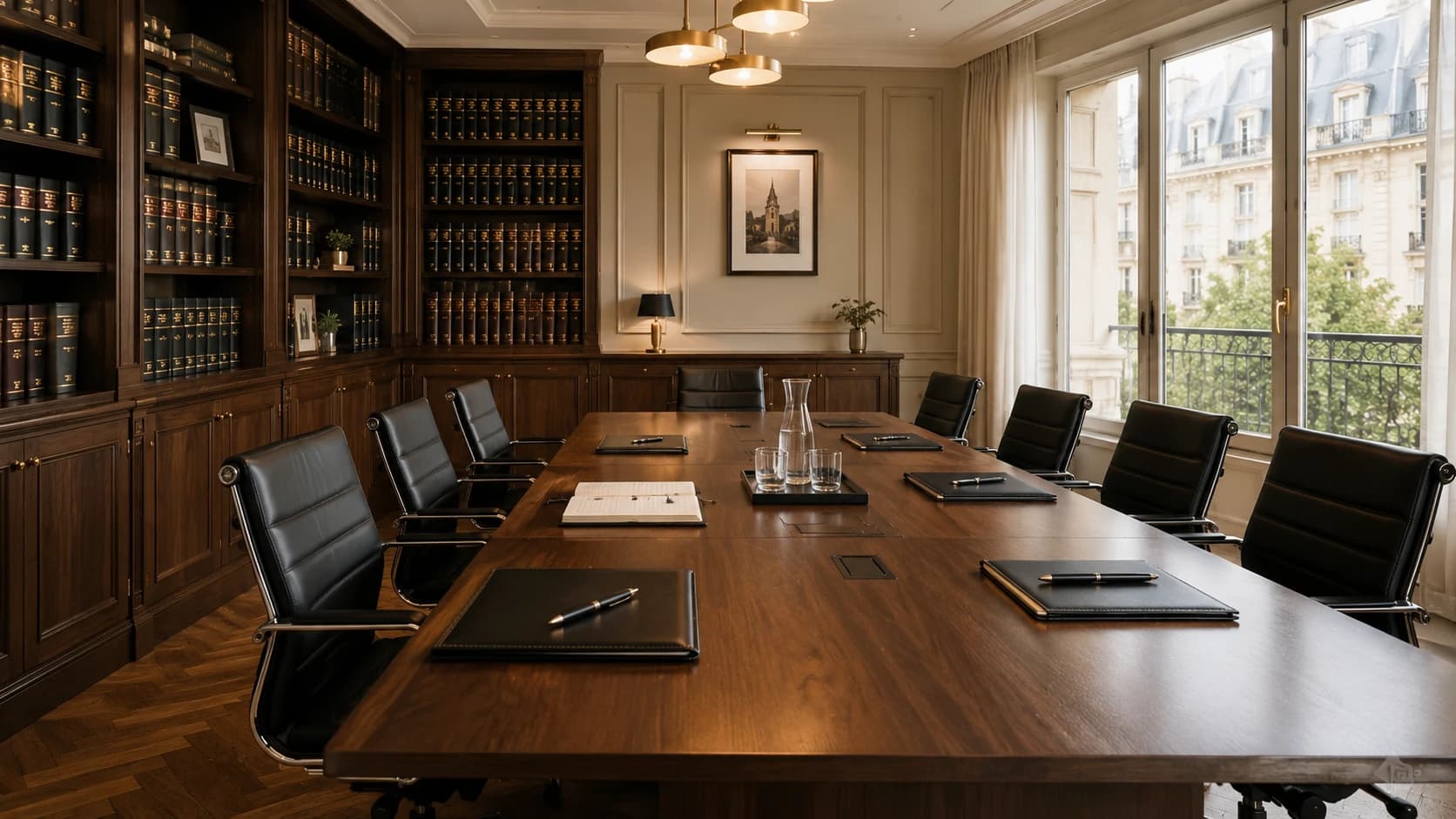 Salle de réunion du cabinet notarial Louis Deschamps