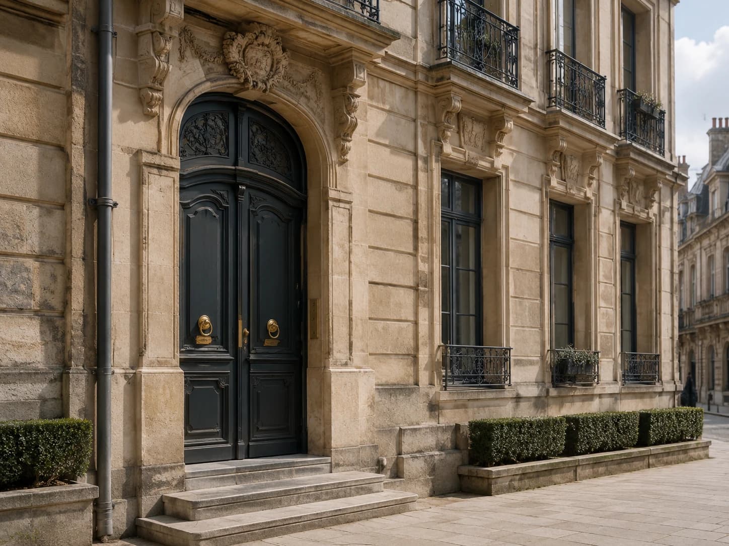 Façade d'un immeuble et démarches d'achat immobilier à Calais